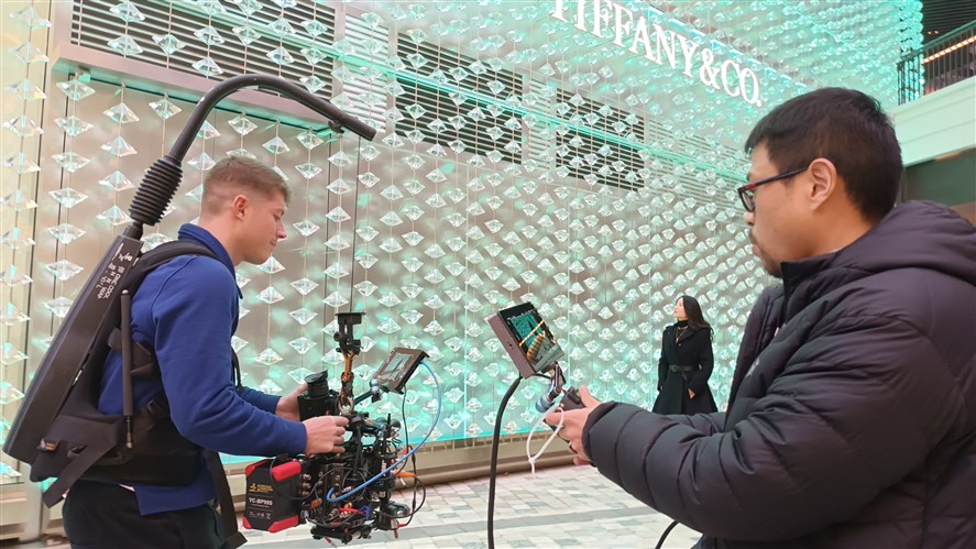Indoor production setup for filming in Suzhou